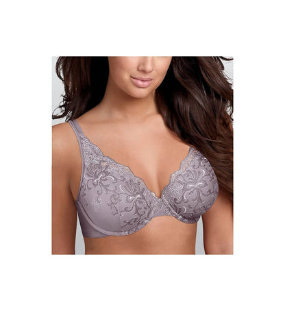PLAYTEX Womens Secrets Side Smoothing Embroidered Underwire Bra 4513 Warm Steel/Pearl 44DD