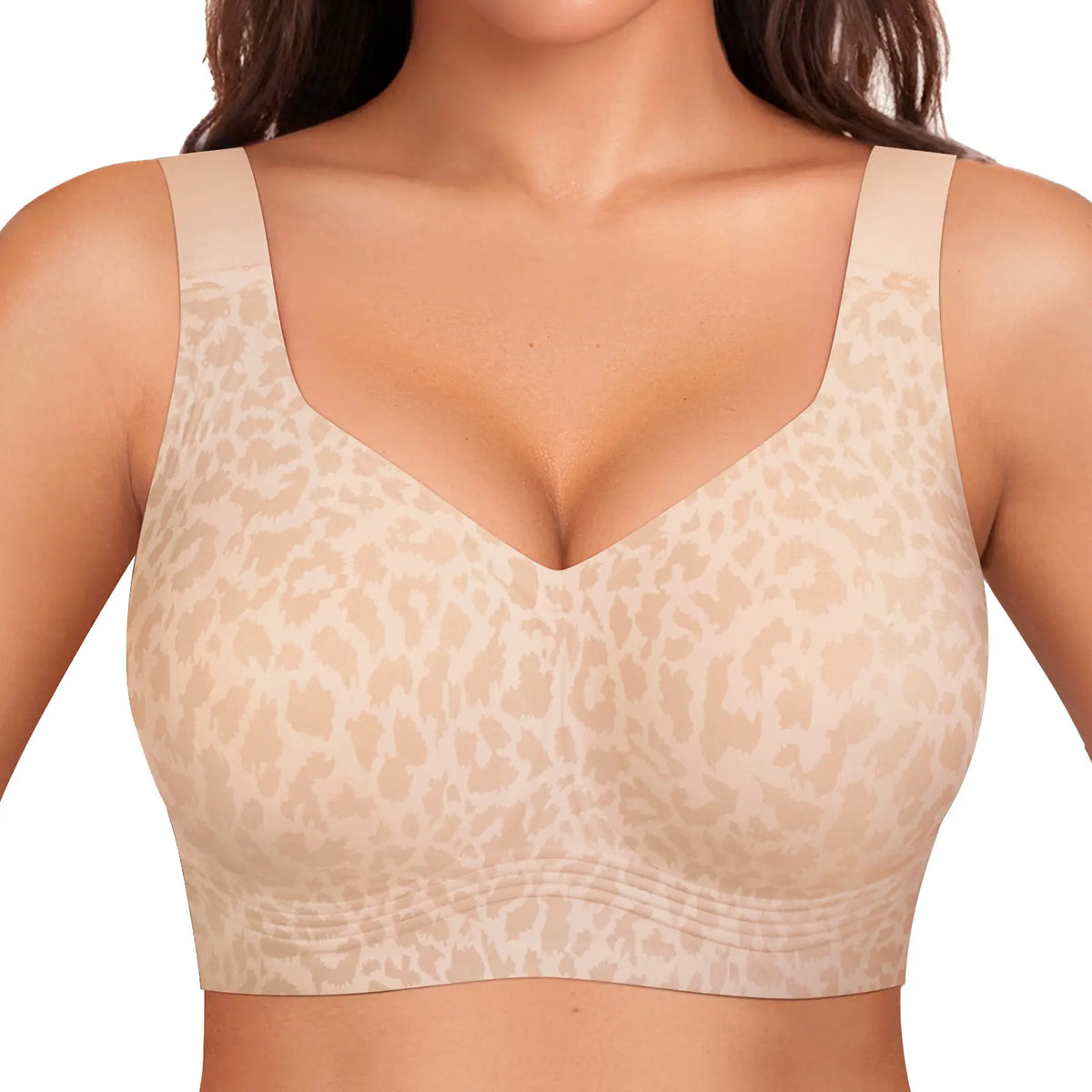 OEAK Women Jelly Bras Wirefree Full Coverage No Underwire Everyday Bras Comfortable Wireless Padded Tshirt Bra