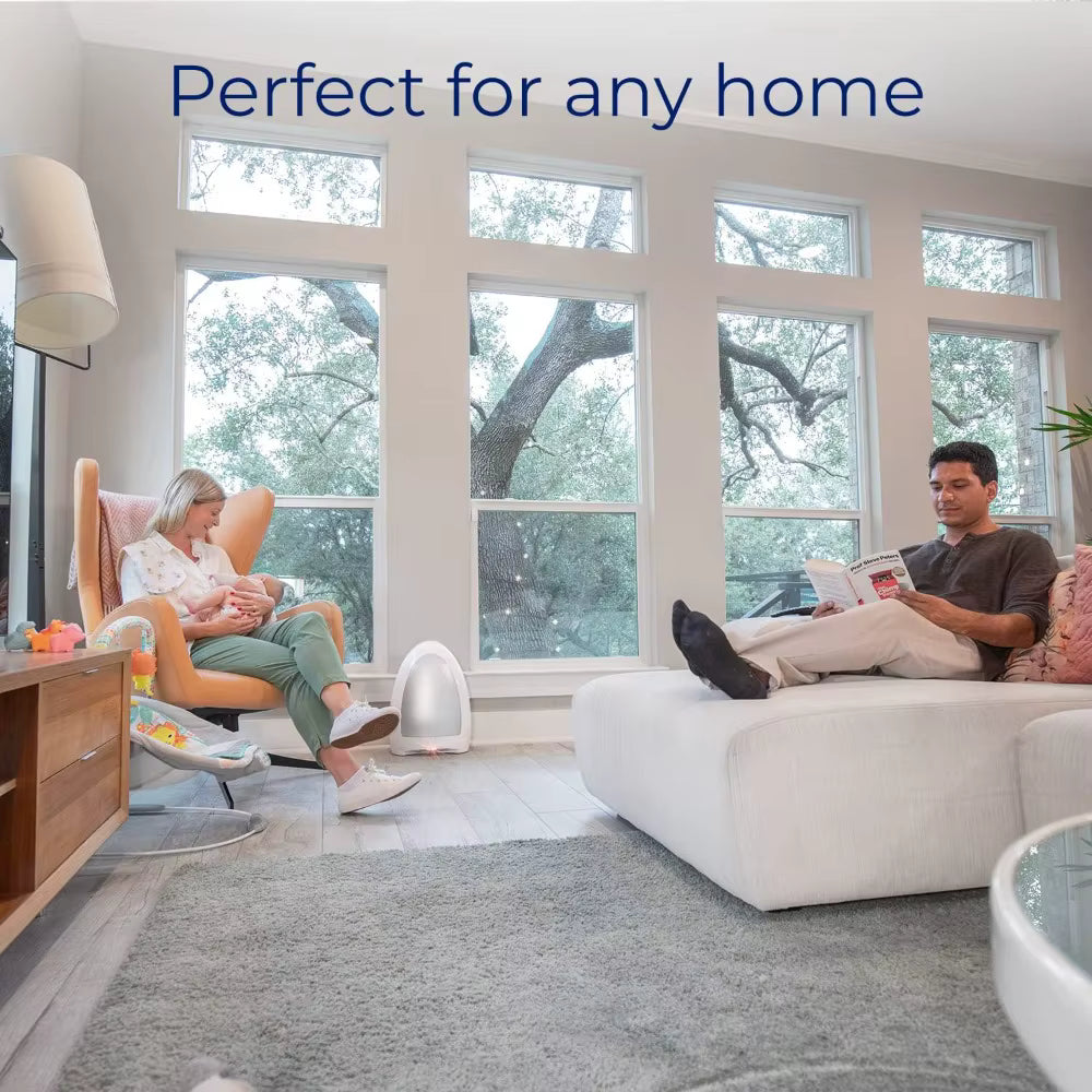 Smart Infrared Home Vacuum Dustpan Bagless: Powerful Suction Automatic Hair/Food Cleanup for Foot Traffic Pets Messy Eaters Kitchen Salons