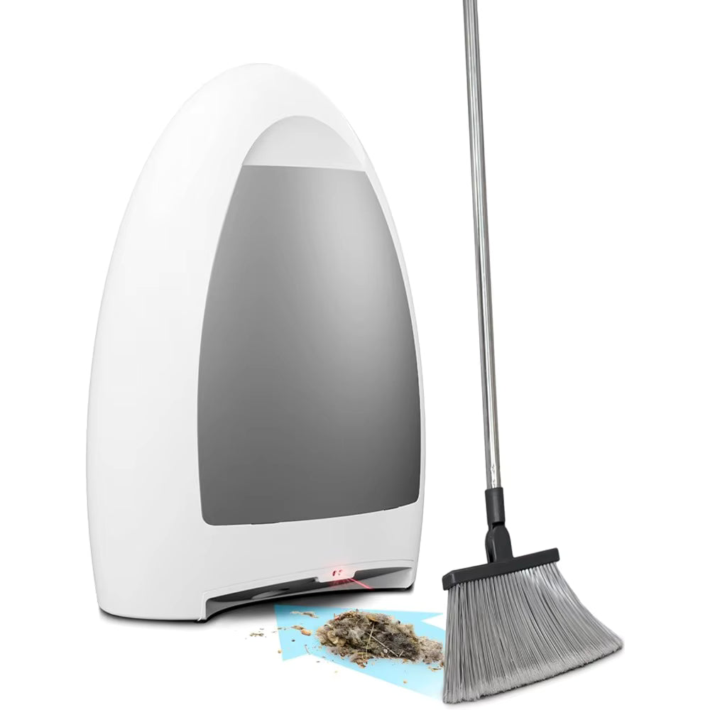Smart Infrared Home Vacuum Dustpan Bagless: Powerful Suction Automatic Hair/Food Cleanup for Foot Traffic Pets Messy Eaters Kitchen Salons