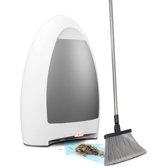 Smart Infrared Home Vacuum Dustpan Bagless: Powerful Suction Automatic Hair/Food Cleanup for Foot Traffic Pets Messy Eaters Kitchen Salons PERFECT GIFT FOR DORMS/ NEWLYWEDS /HOUSEWARMING GIFT
