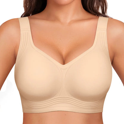 OEAK Women Jelly Bras Wirefree Full Coverage No Underwire Everyday Bras Comfortable Wireless Padded Tshirt Bra