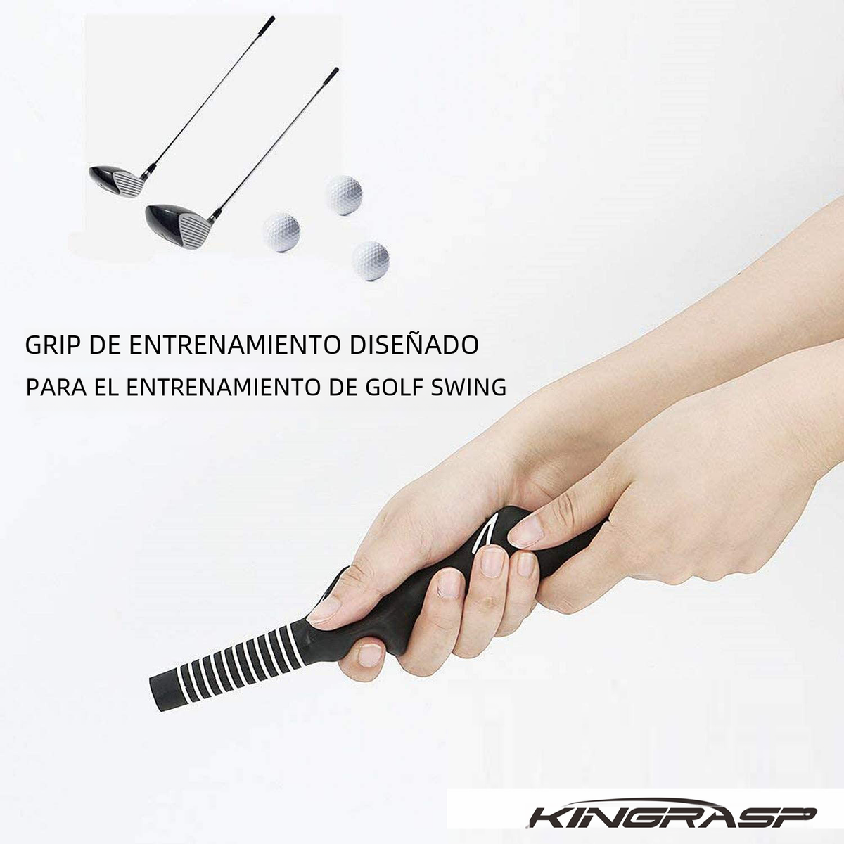 Golf Rubber Grip Trainer for Left and Right Hand Practice